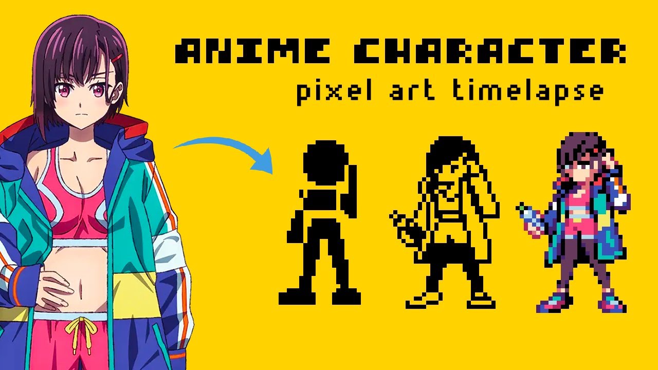 Pixel Art Sprite Timelapse | Shizuka Mikazuki (Zom 100)