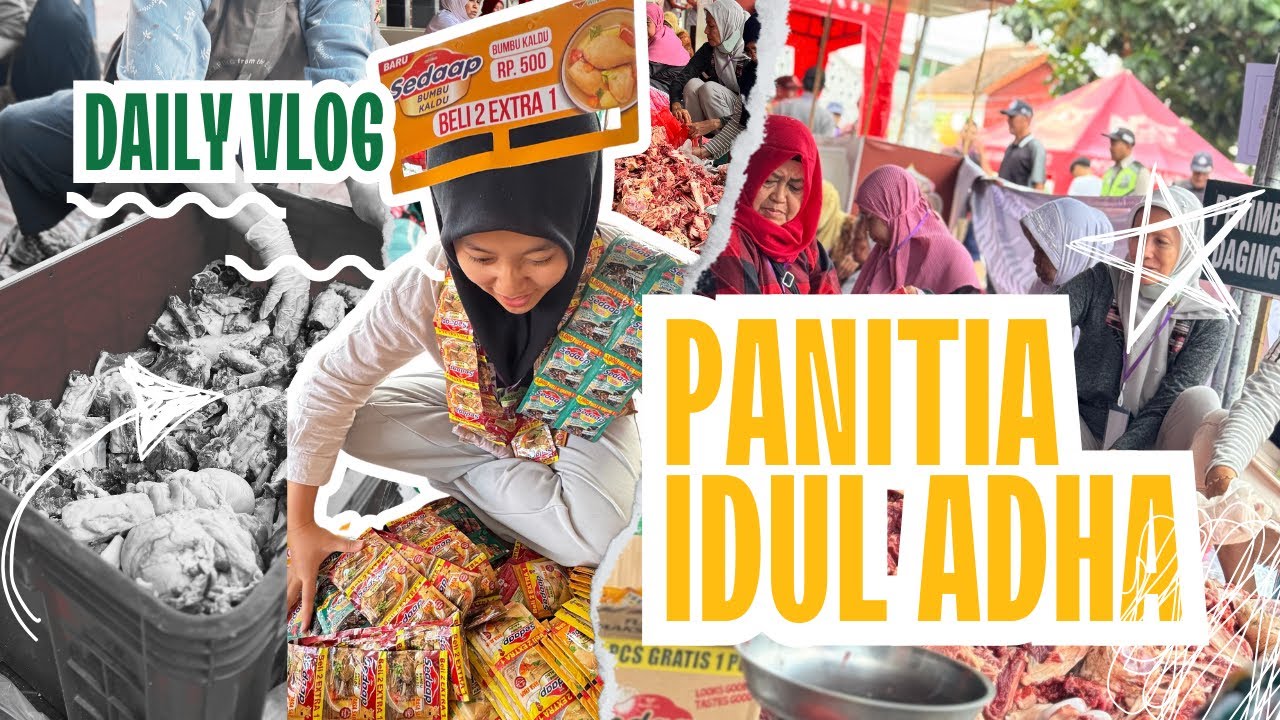JADI PANITIA IDUL ADHA | BANTU IBU-IBU DI MASJID