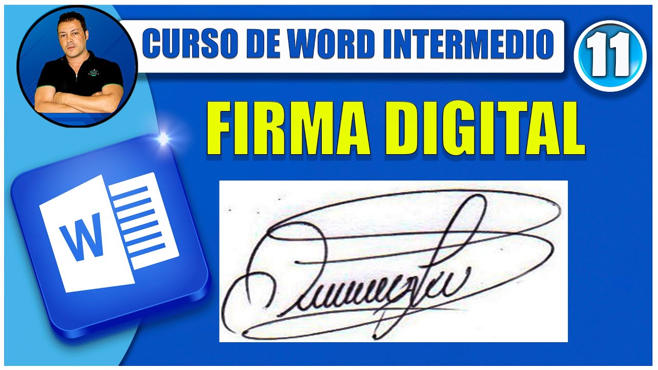 🔵 Como hacer una firma digital en WORD y PDF | CURSO DE WORD INTERMEDIO