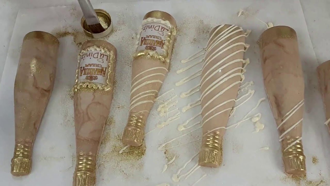 Garrafinhas de Chocolate Trufadas de Amarula