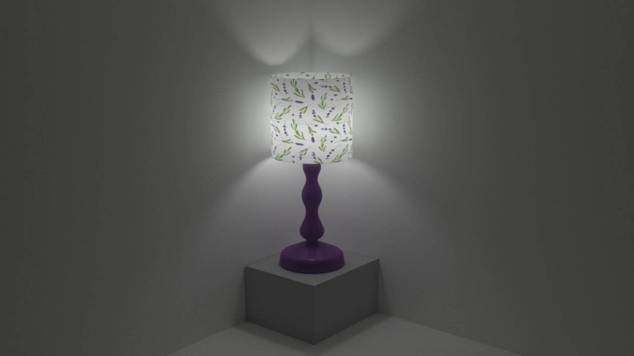 3ds max table lamp for beginners | line tool | lathe modifier | vray 2 sided material