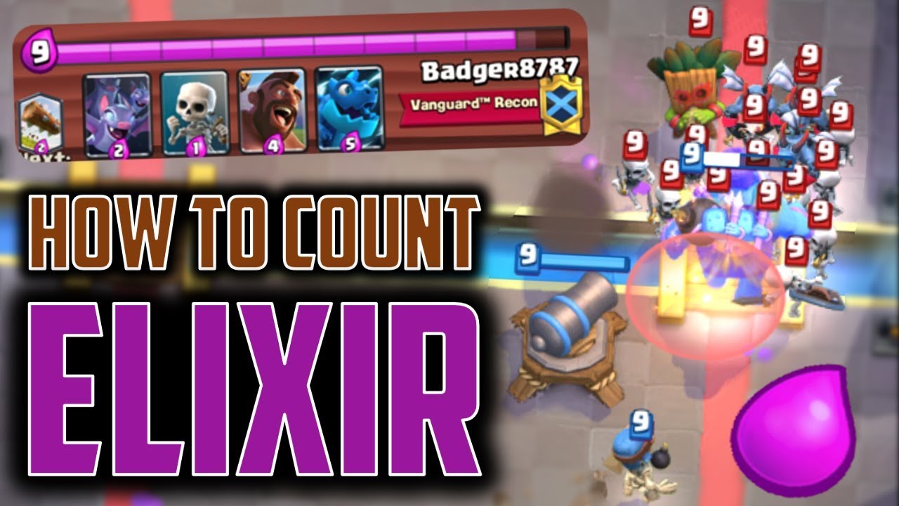 How to Count Elixir and Build Elixir Advantages // Elixir Management Tips and Tricks in Clash Royale