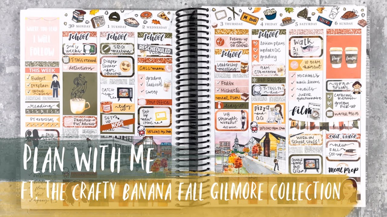 GILMORE GIRLS PLAN WITH ME | ft. the crafty banana | erin condren vertical