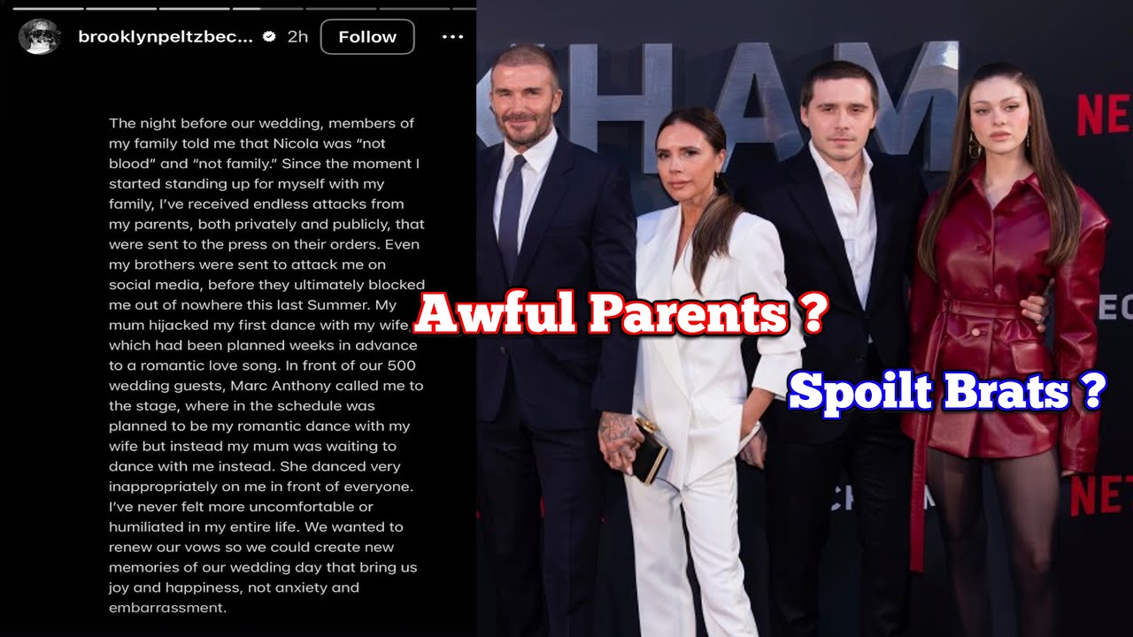 The Beckham Family Drama is Ridiculous