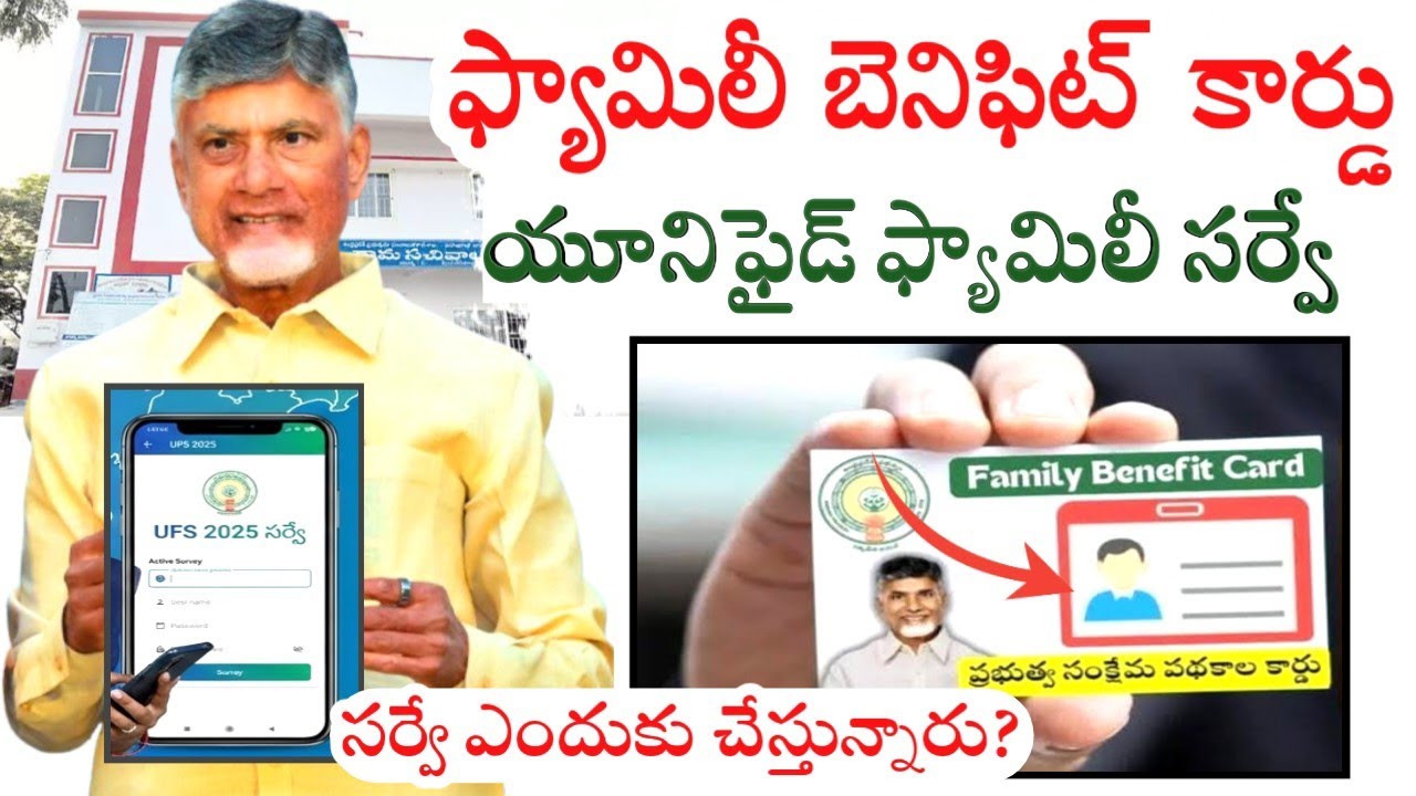 సర్వే ఎలా చేస్తారు | Family Benefit Card Details explained in Telugu | Unified family survey Update 
