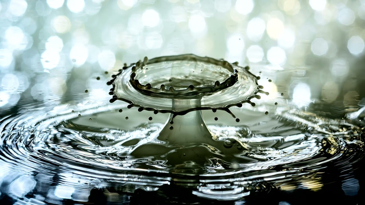 ASMR 3D binaural sound of water drops around your head
