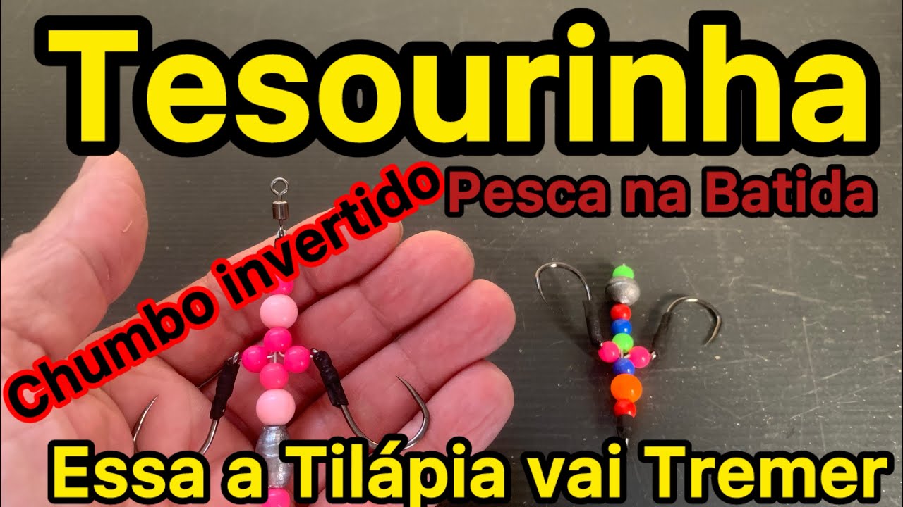 COMO FAZER TESOURINHA CHUMBO INVERTIDO PESCA TILÁPIA NA BATIDA  #tilapia #pescanabatida #pescaria