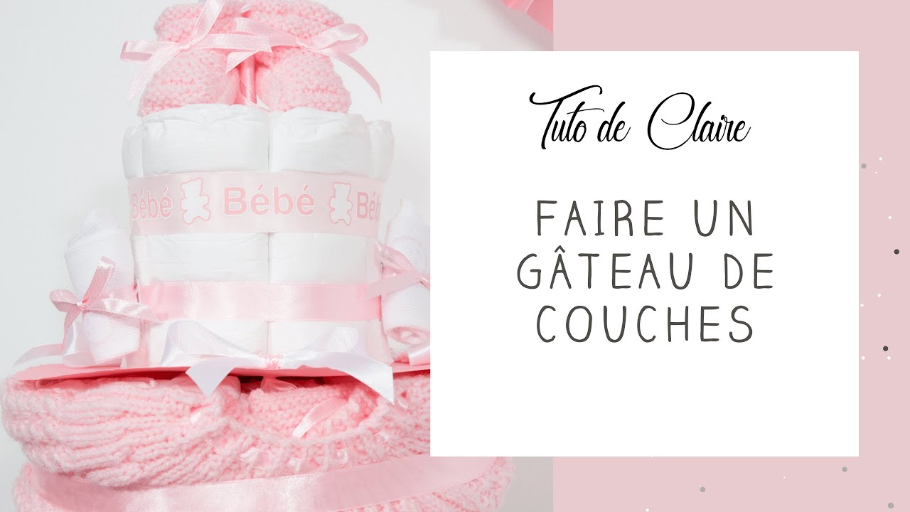 [Tuto] Comment réaliser un gâteau de couches cadeau naissance organisation baby shower DIY