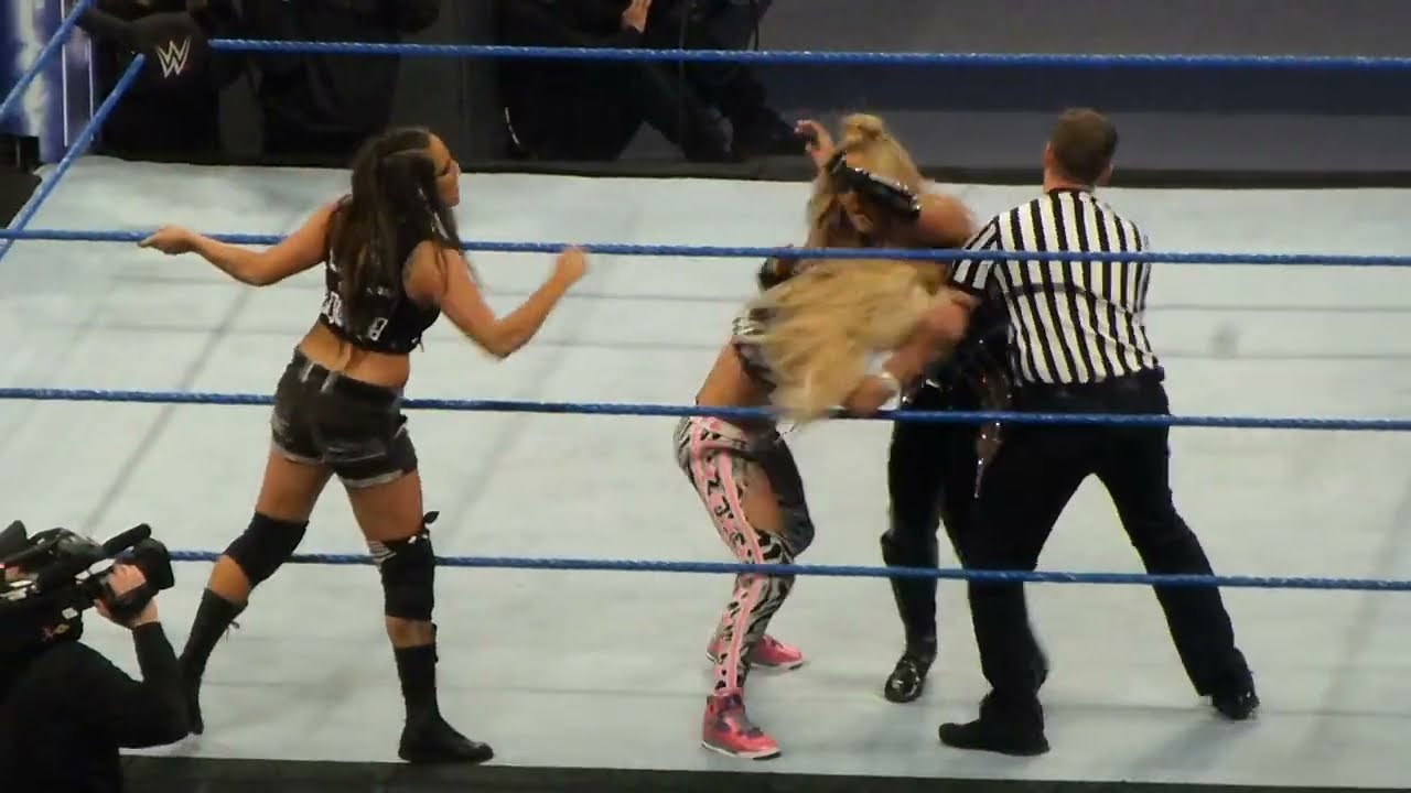 The Riott Squad vs Carmella/Natalya/Tamina - Charlotte/Naomi/Becky Lynch destroy The Riott Squad