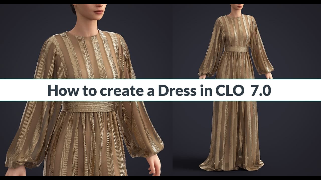 How to create a dress in CLO 7.0