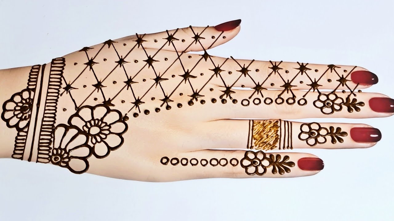 Asan Mehandi Ki Design||#Mehandi #simplemehndidesign #henna #newmehndidesign 