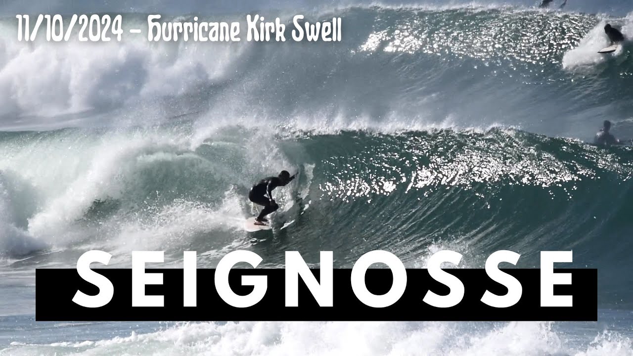 Hurricane Kirk Swell with perfect Off-Shore ! - Seignosse 11/10/2024 #surf #ocean #surfing
