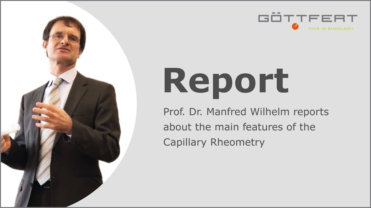Report by Prof. Dr. Manfred Wilhelm | GÖTTFERT