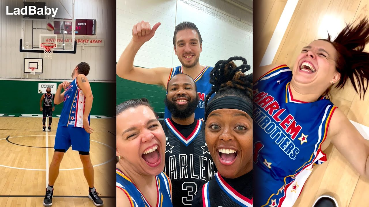 When Mum & Dad challenge the @Harlem Globetrotters 🤣🏀