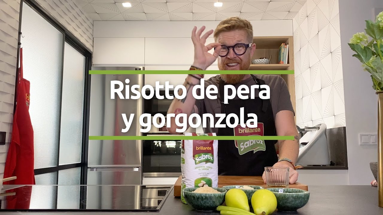 Risotto de pera y gorgonzola