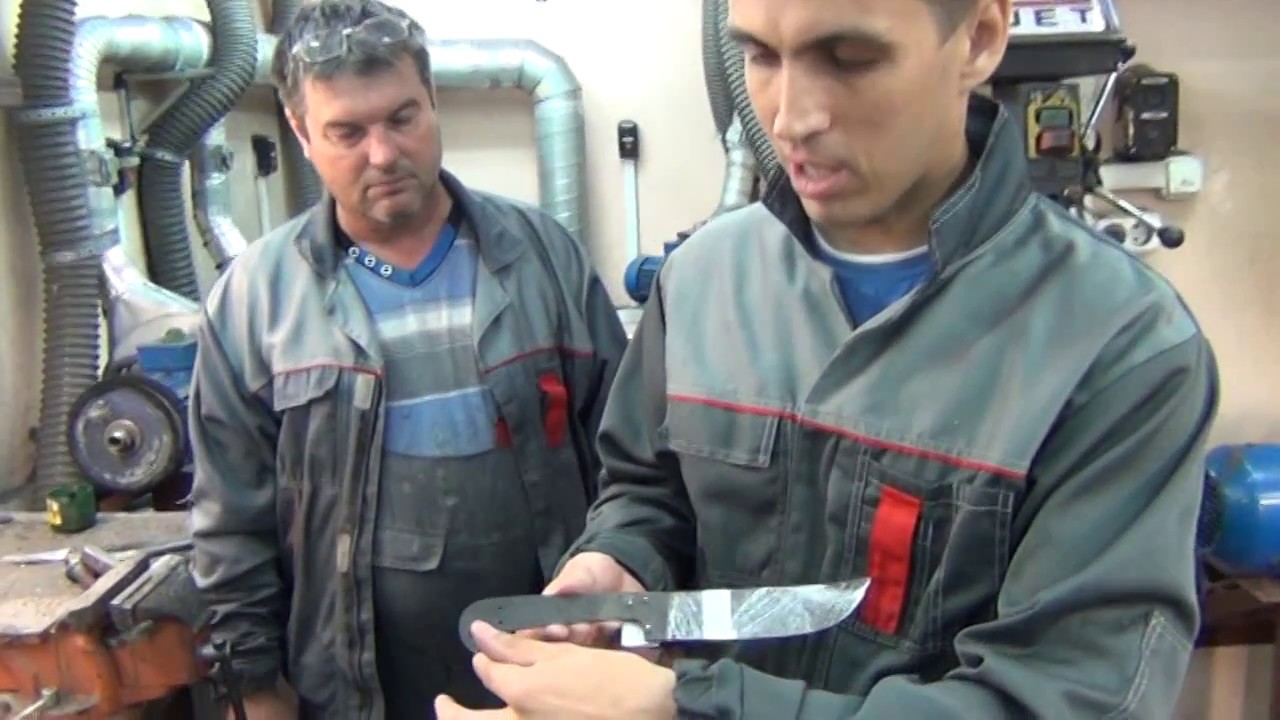 Накладной монтаж рукоятки ножа (кузница 