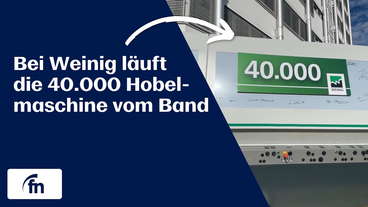 Bei Weinig lief die 40 000. Hobelmaschine vom Band - by Fränkische Nachrichten