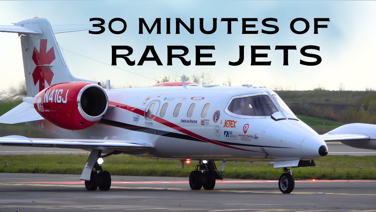 [4K] 30 Minutes of RARE Private Planes Landing and Take off | Stansted Airport Plane Spotting. 