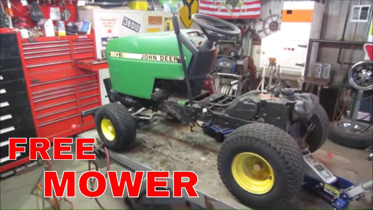 CAN IT BE SAVED? Free John Deere that was in the trash. part 2