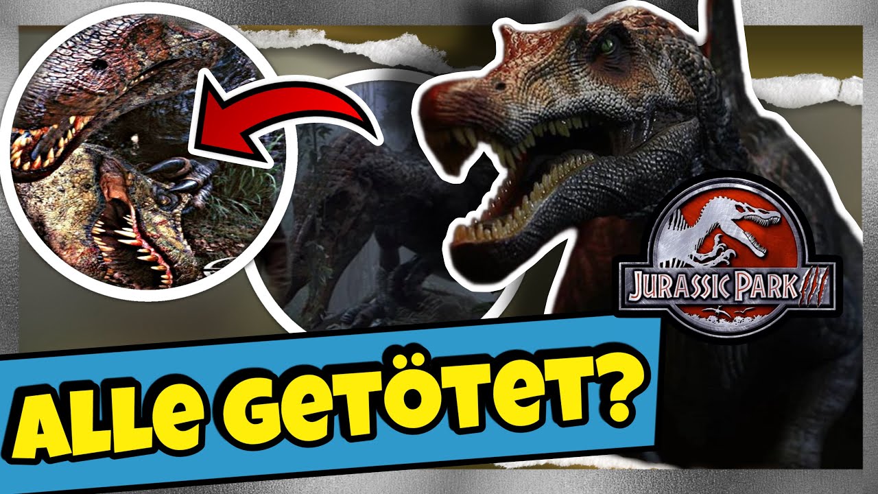 Wurde der Spinosaurus erschaffen um alle T-rex auf der Insel zu töten? | #jurassicpark3 Theorie