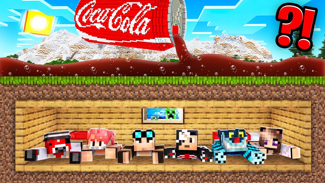 SOPRAVVIVO IN UN MONDO FATTO DI COCA COLA SU MINECRAFT!