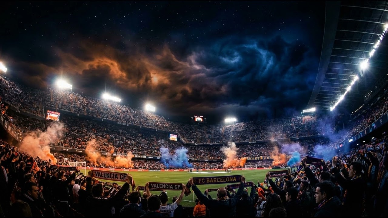 Valencia vs Barcelona - Canción del Derby | AI Football Anthem