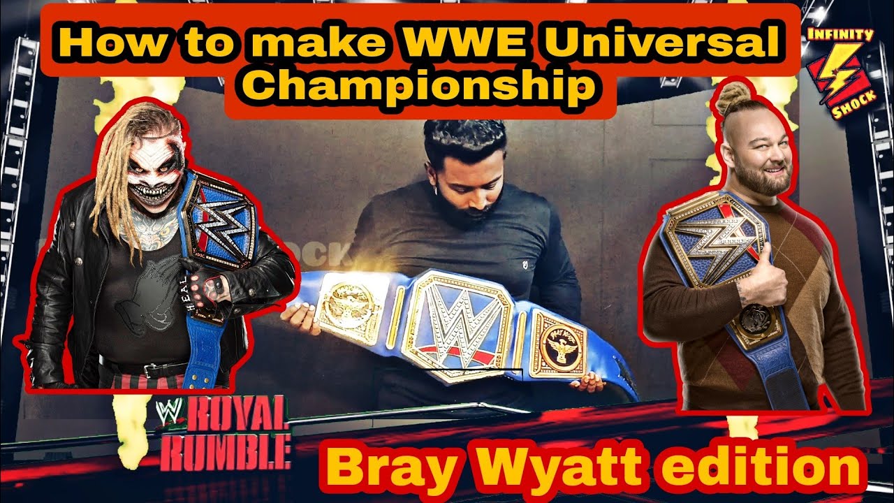How to make WWE Universal Championship Belt | DIY | Not Cardboard | Leather Finishing |