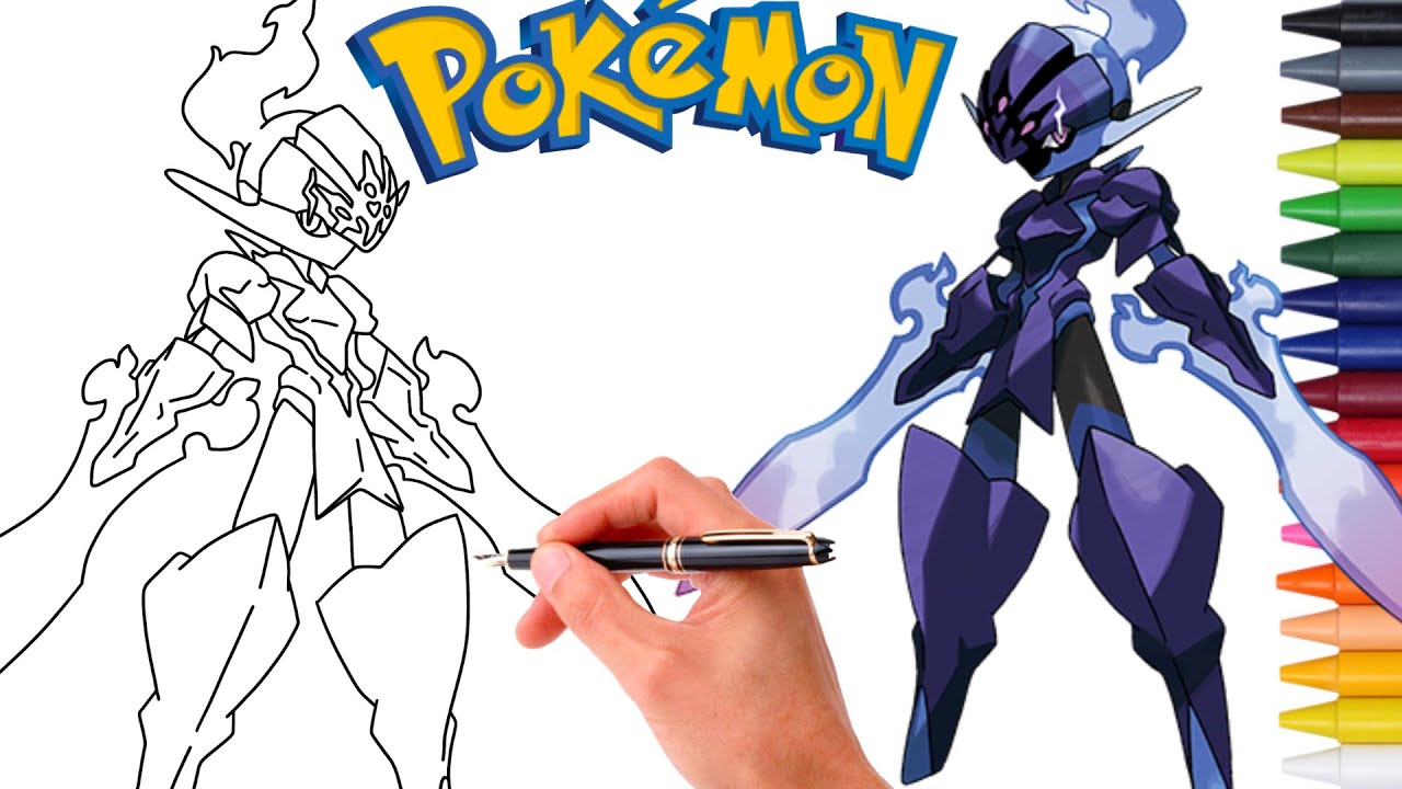 Como Desenhar FACILMENTE O POKÉMON CERULEDGE ! 