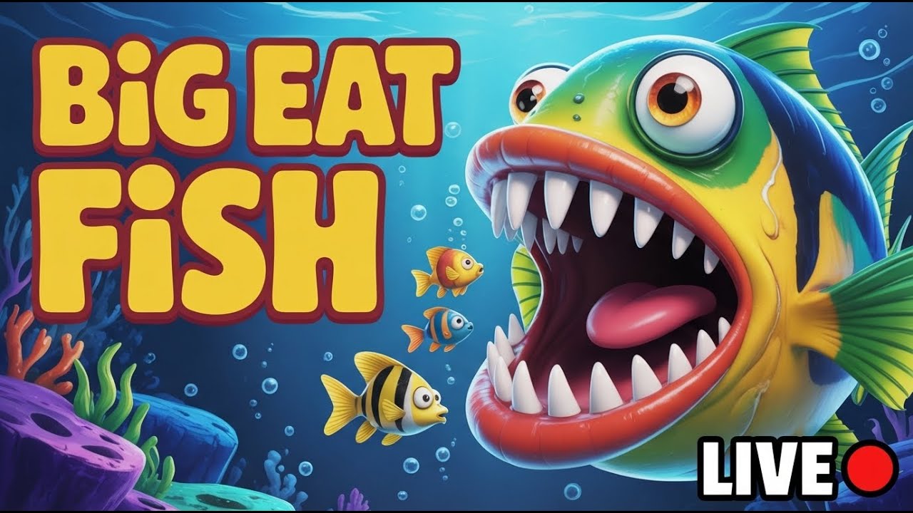 Giant Shark Attack! 🦈 Big Ear Fish Game Live Gameplay | Aaj Kitni Badi Machli Pakdenge? 