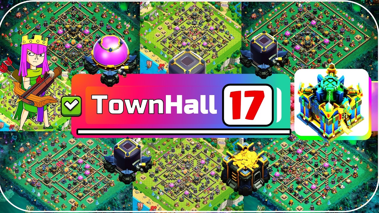 New Top 7 Best TH17 Hybrid/Farm Bases (2026) I TH17 Farming/Hybrid/Pushing/Trophy Base Links
