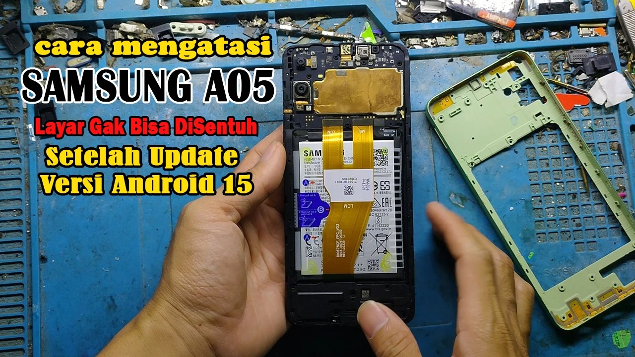 hp samsung a05 tidak bisa disentuh setelah update