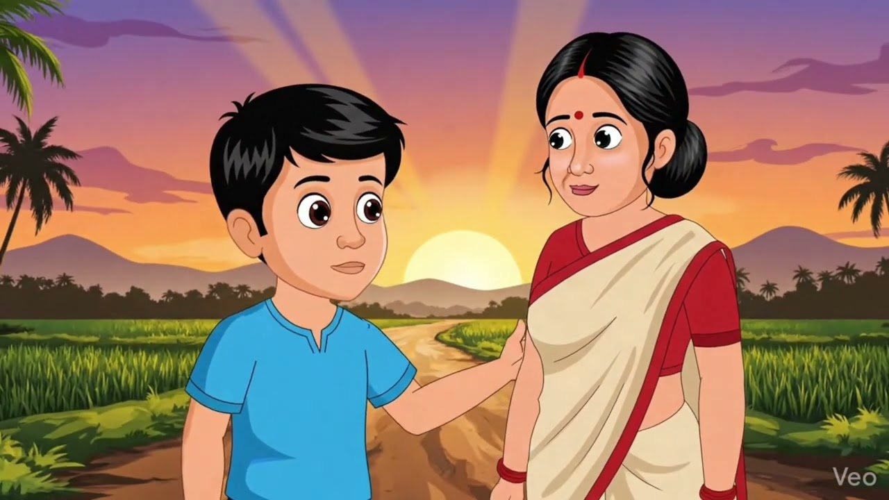 রঘুর শহরমুখী স্বপ্ন আর গ্রামের ডাক Bengali Fairy Tales Cartoon | mayer acholer Bangla Golpo