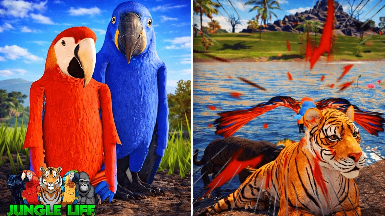 NEW Macaw Animal Update! in ROBLOX JUNGLE LIFE