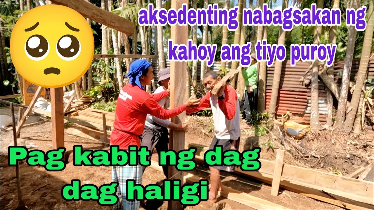 Hindi inaasahan na pangyayari salamat po at ligtas ang tiyo Pag kabit ng dag dag haligi