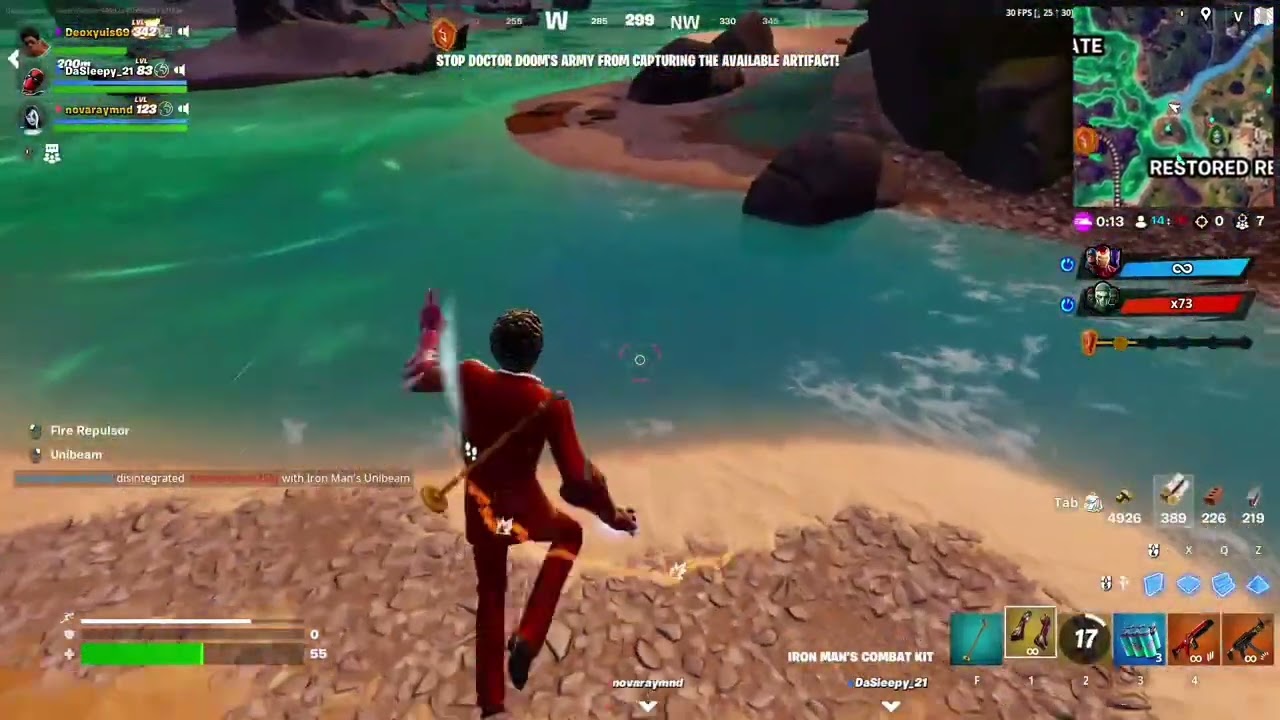 Goofy Fortnite Iron Man fail lol (Fortnite Ch5 S4) #postparty #postpartyclips