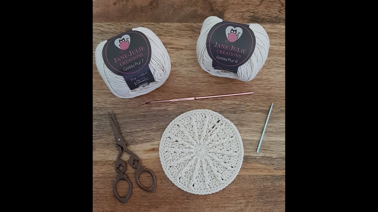Tutoriel Disque démaquillant avec la gamme GOSSY PUR Jane-Julie Créations #crochet  #handmade  #diy