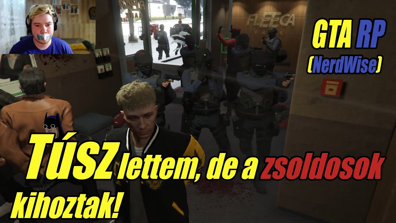 Igazoltat&aacute;sb&oacute;l emberrabl&aacute;s, majd v&eacute;rengz&eacute;s a bankn&aacute;l! │ GTA V RP (NerdWise)