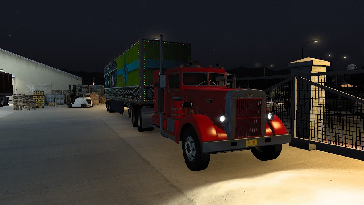 American Truck Simulator [1.57]. Peterbilt 350 by Smarty. Santa Fe - Snowy Peaks. Navidad 2025/26