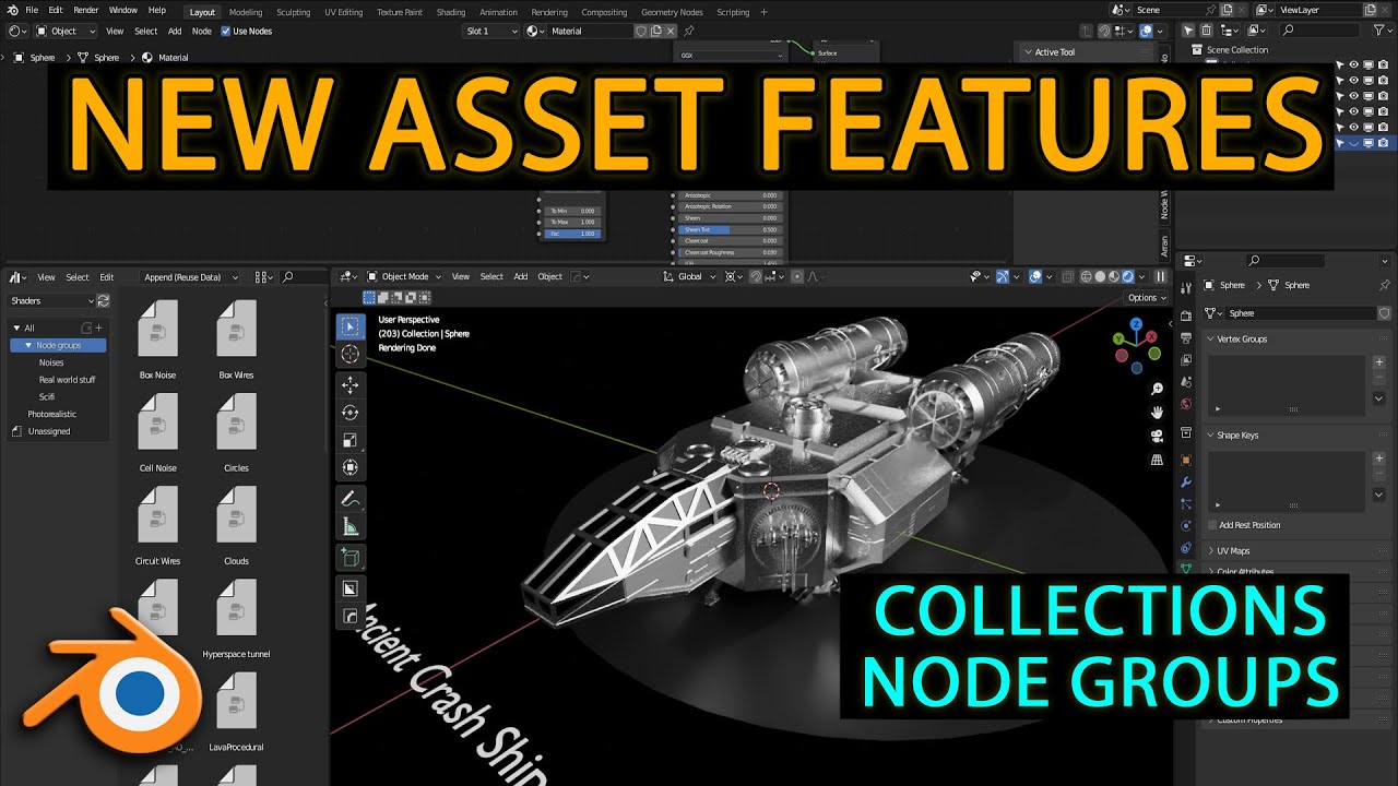 New asset features in Blender 3.3+