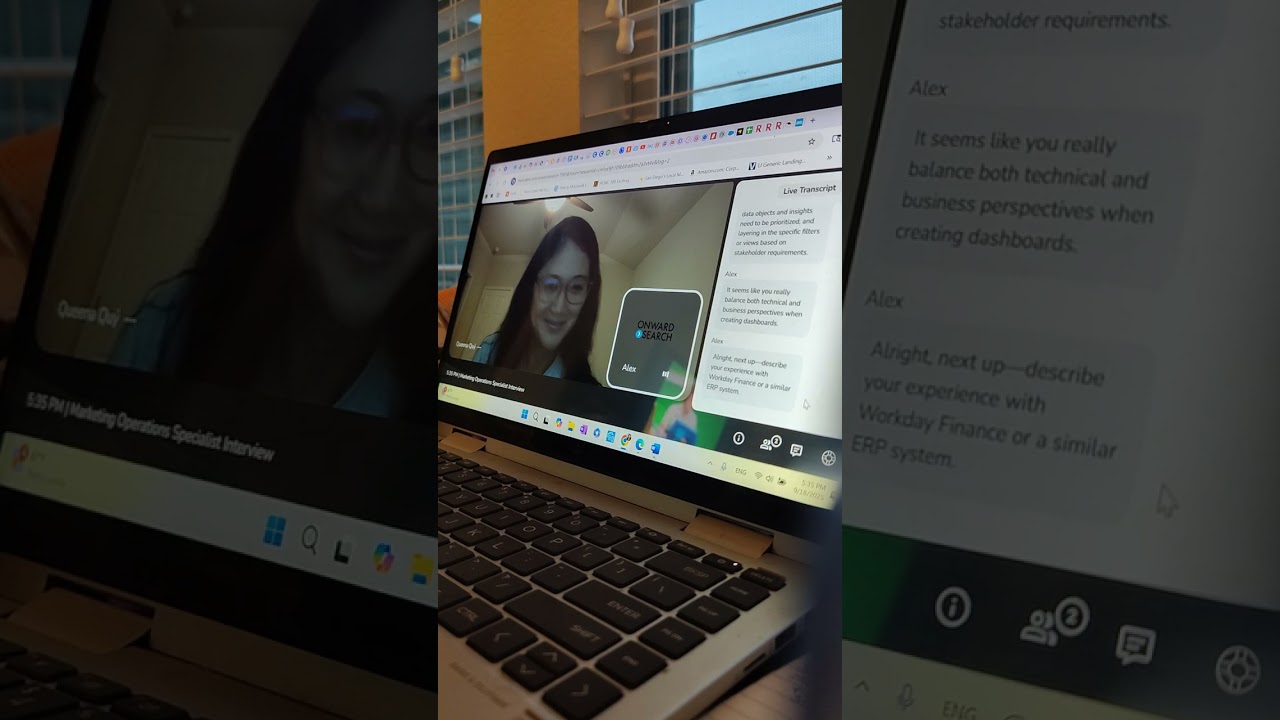 Another AI screening interview *Onward Search*