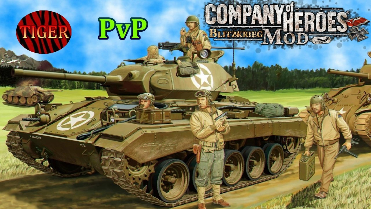 CoH Blitzkrieg Mod PvP _  NEW Blija - 3v3 US Armor