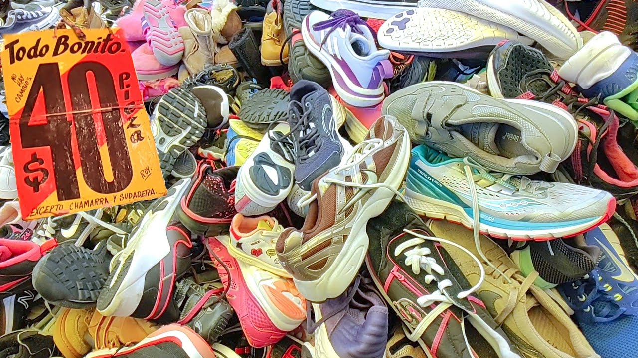 INCREÍBLE Tianguis de PACAS GABACHAS CDMX: Tenis a $40 de MARCA, Ropa Barata PARA REVENDER!!!