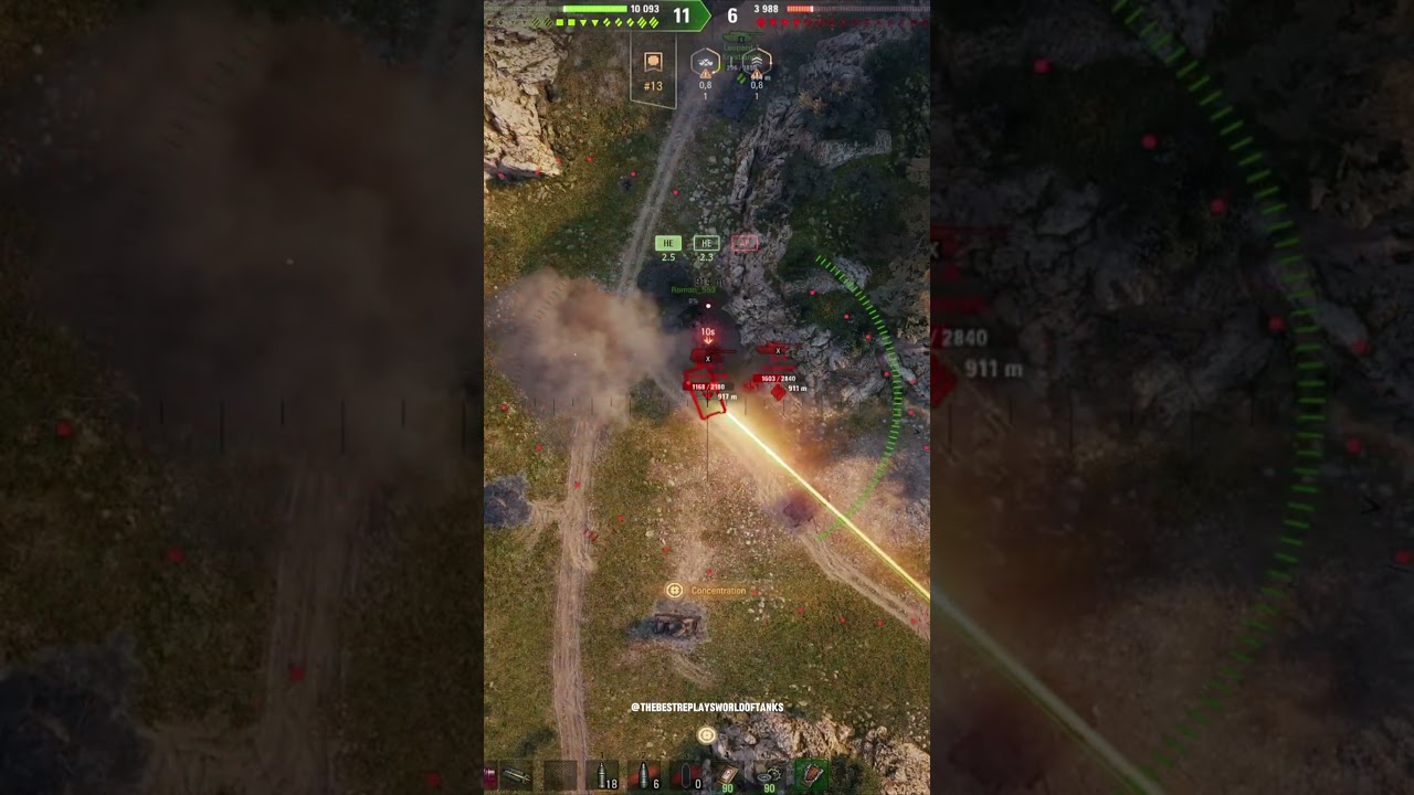 G.W. E 100 - Hitting Ho-Ri 3 #wot #worldoftanks #hori3 #fv4005 #oneshot #t92hmc #arty #gwe100