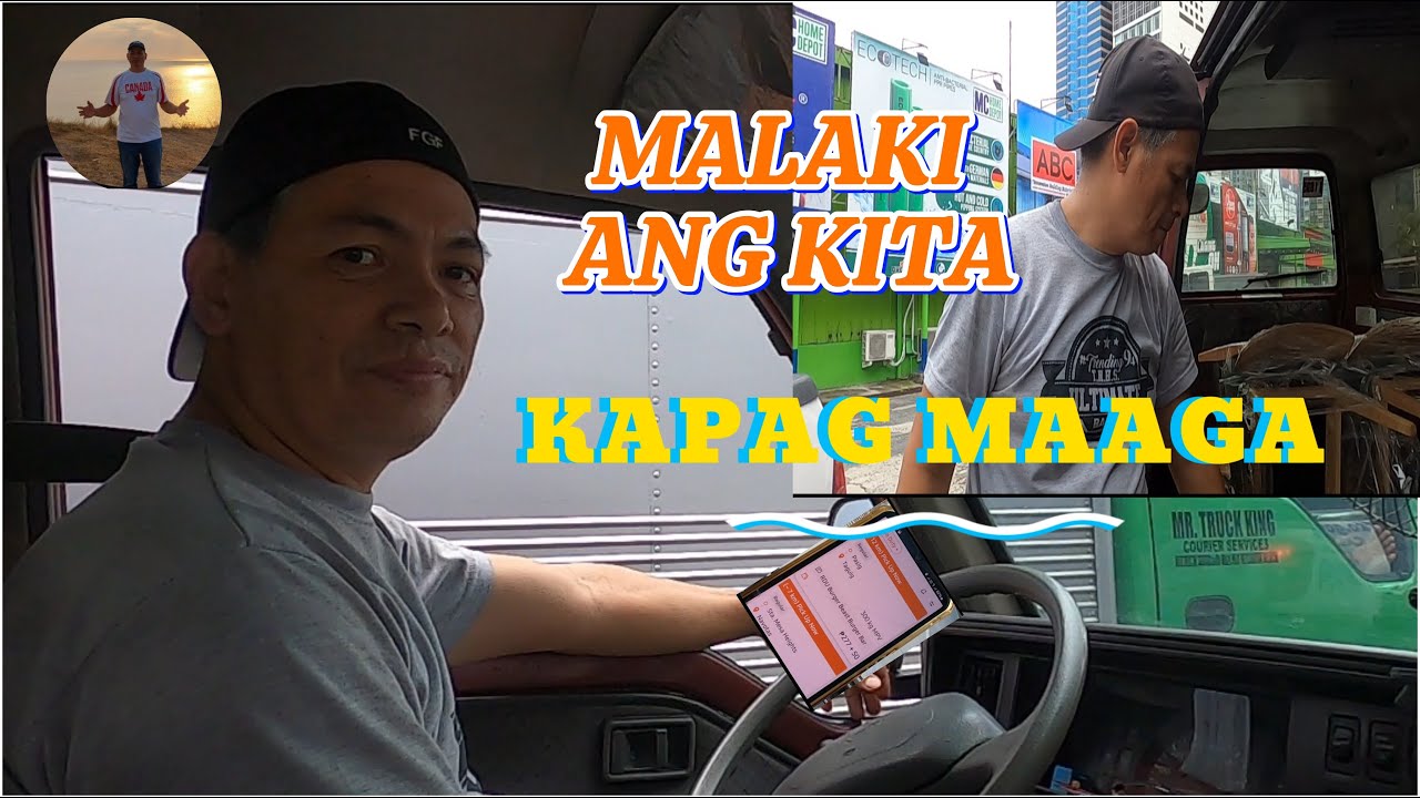 LALAMOVE DELIVERY 1000KG VAN MALAKI ANG KITA KAPAG MAAGA | Tito Bhar Vlog