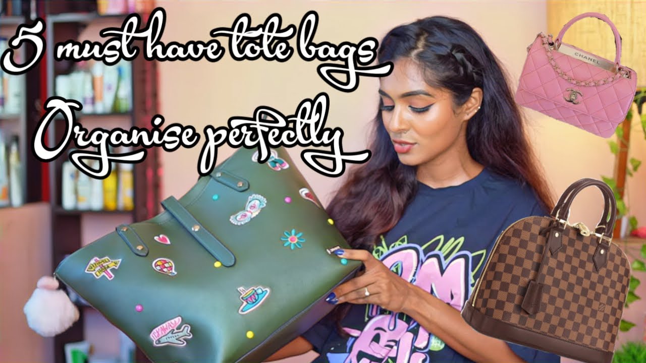 How I organise my everyday tote bag| 5 Must have tote bags from Amazon|| Asvi Malayalam