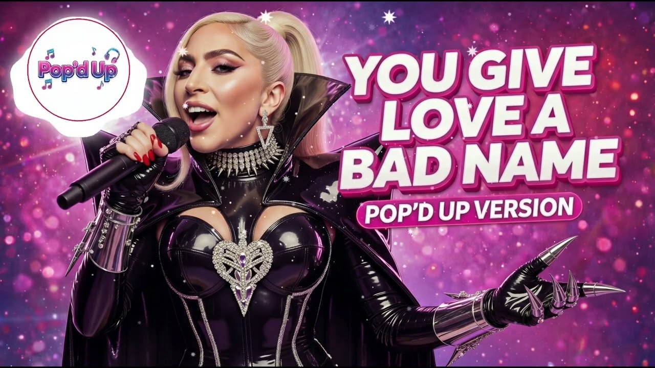 YOU GIVE LOVE A BAD NAME | Pop'd Up Version 2026 | In The Style of Lady Gaga | Rihanna, Dua Lipa