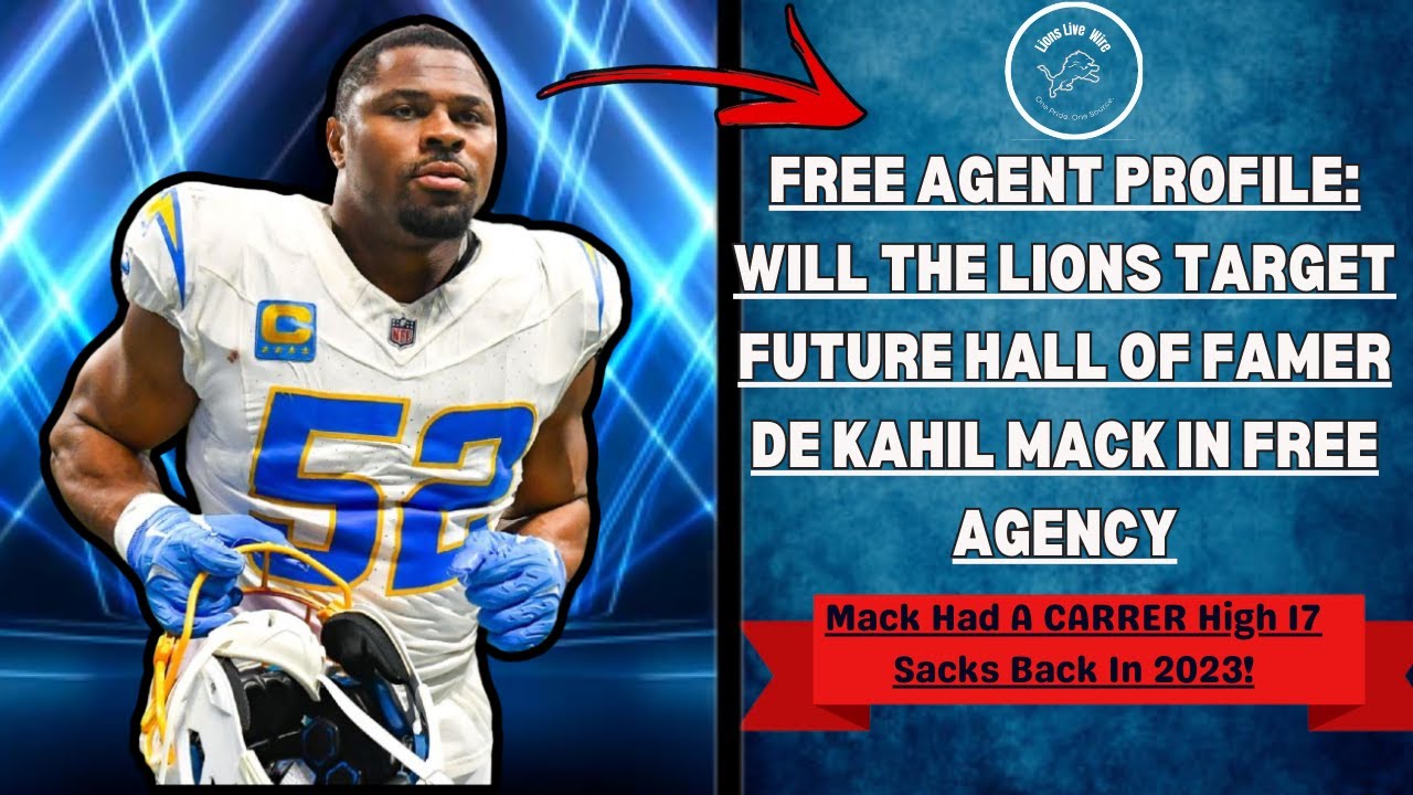 Free Agent Profile: Will and Should The Lions Target FUTURE Hall Of Famer DE Khalil Mack?