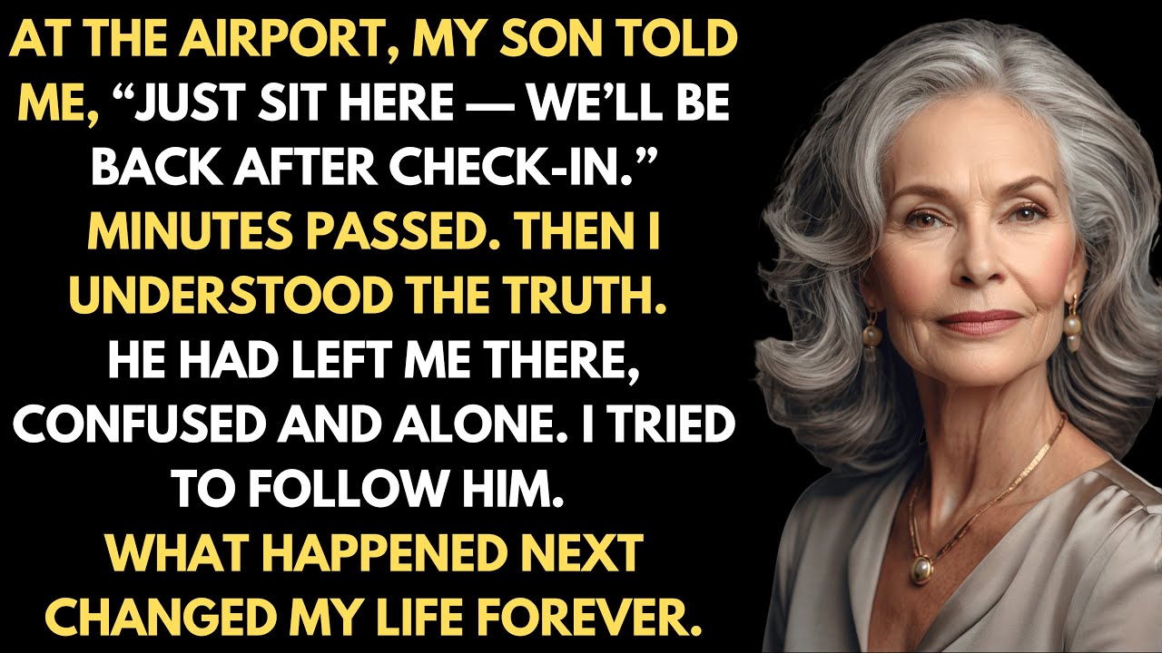 At the airport, my son told me, ‘Just sit here—we’ll be back after check-in.’ But then…