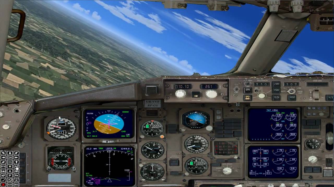 Captain Sim Boeing 757 Tutorial Flight [GERMAN] part 3