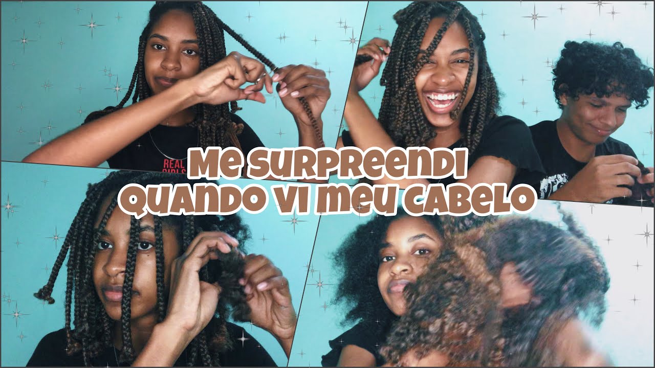TIRANDO AS TRANÇAS BOX BRAIDS DEPOIS DE 4 MESES! Estragou meu cabelo ???